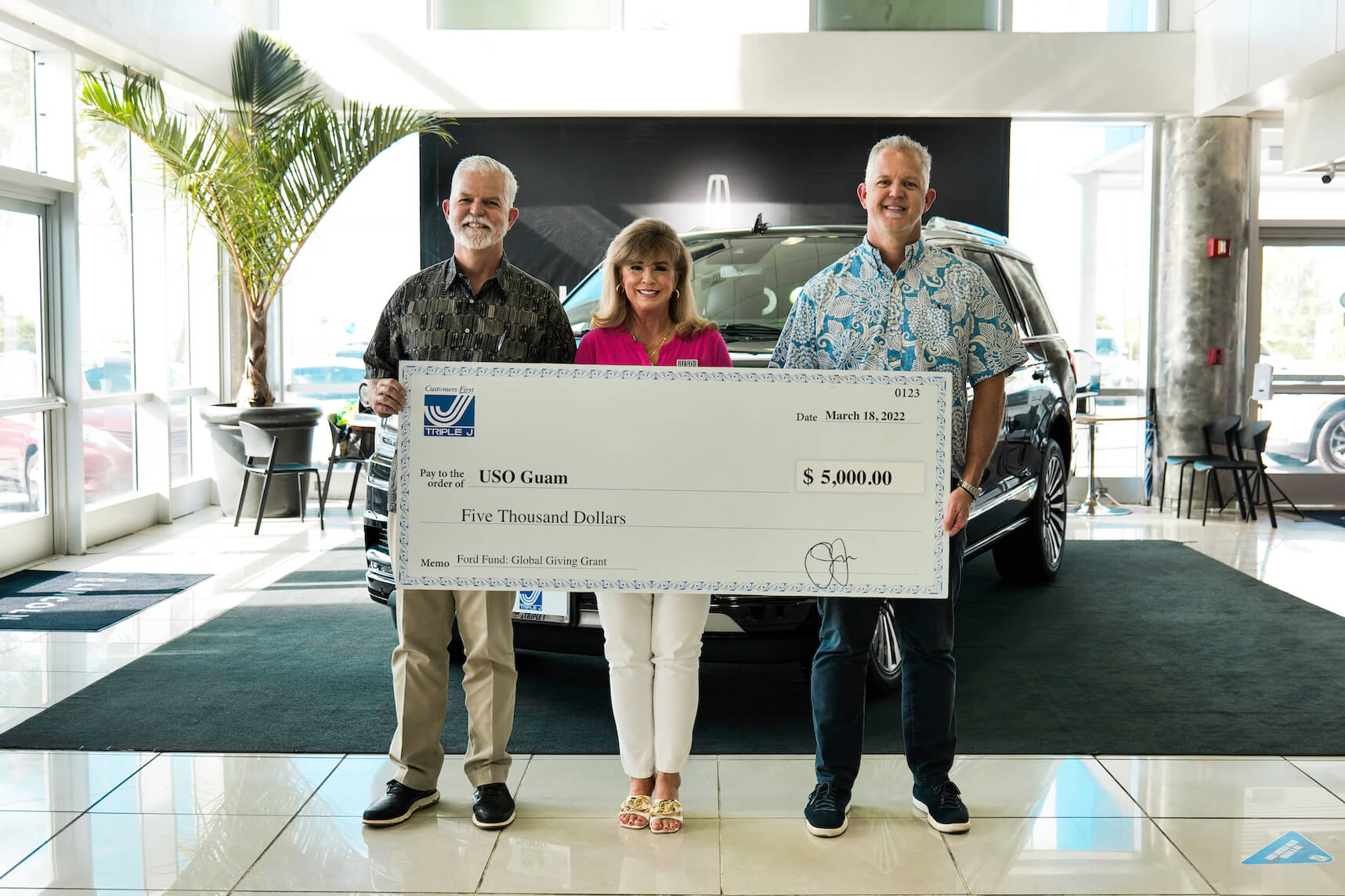 TRIPLE J FORD DONATES 15K TO LOCAL NONPROFITS Triple J Enterprises